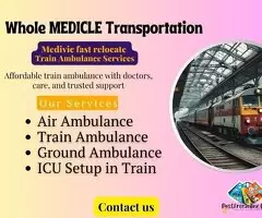 Medivic Train Ambulance in Kolkata provides immediate transportation to sick patients by trained exp / 1
