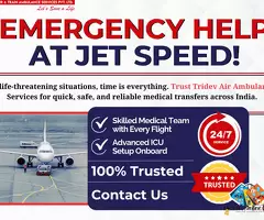 The Lavish Tridev Air Ambulance Services In Kolkata: For Safe Transfer / 1