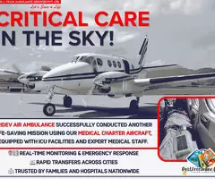 Premium Tridev Air Ambulance Services in Guwahati: Expert Medical Transfers for Critical Patients / 1