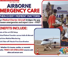 Priceless Tridev Air Ambulance Services in Mumbai: The Flight Service Is Excellent / 1