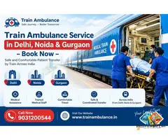 Train Ambulance Service in Gurgaon for Interstate Patient Transfer