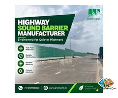 Highway Sound Barrier Manufacturer for Roadside Noise Control
