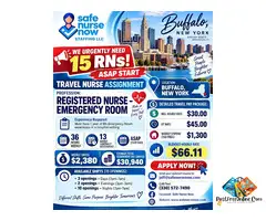 URGENT HIRING! Travel Registered Nurses - ER