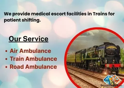 Use a Train Ambulance from Kolkata with Excellent Medical Assistance