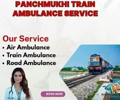 Superior Train Ambulance with Medical Team in Guwahati / 1