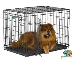 Pet Cage Double Door Heavy Duty Folding Metal Cage Removal Tray for Small Size Dogs and Puppies, Cat / 1