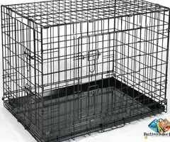 Pet Cage Double Door Heavy Duty Folding Metal Cage Removal Tray for Small Size Dogs and Puppies, Cat / 6