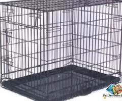 Pet Cage Double Door Heavy Duty Folding Metal Cage Removal Tray for Small Size Dogs and Puppies, Cat / 7