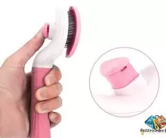 Self Cleaning Slicker Brush, Pet Grooming Shedding Brush for Dogs and Cats - Easy to Remove Loose Un