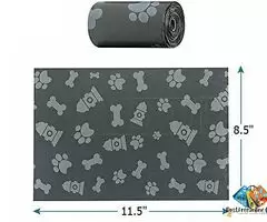 8 Roll Dog Poop Bags Extra Thick and Strong | Leak Proof Poop Bags for Dogs | Plastic Waste Pick Up / 5