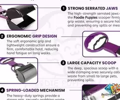 Puppies Potty Scooper Non-Breakable Pet Pooper Scooper for Dogs and Cats (Mini Scooper) High Strengt / 6