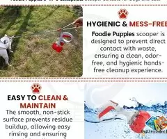 Portable Poop Scooper with Poop Bags for Dogs, Valuable Package for Pick Up Pets Waste (Color May Va / 6