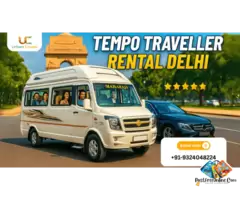 Premium Tempo Traveller Delhi Rental | 93240 48224 | Luxury / 1