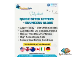 Study Abroad Made Easy – Quick Offer Letters with EduNexus Globe / 1