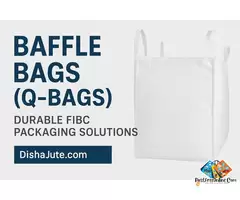 High-Quality Baffle Bags (Q-Bags) – Durable FIBC Packaging Solutions from Disha Jute / 1