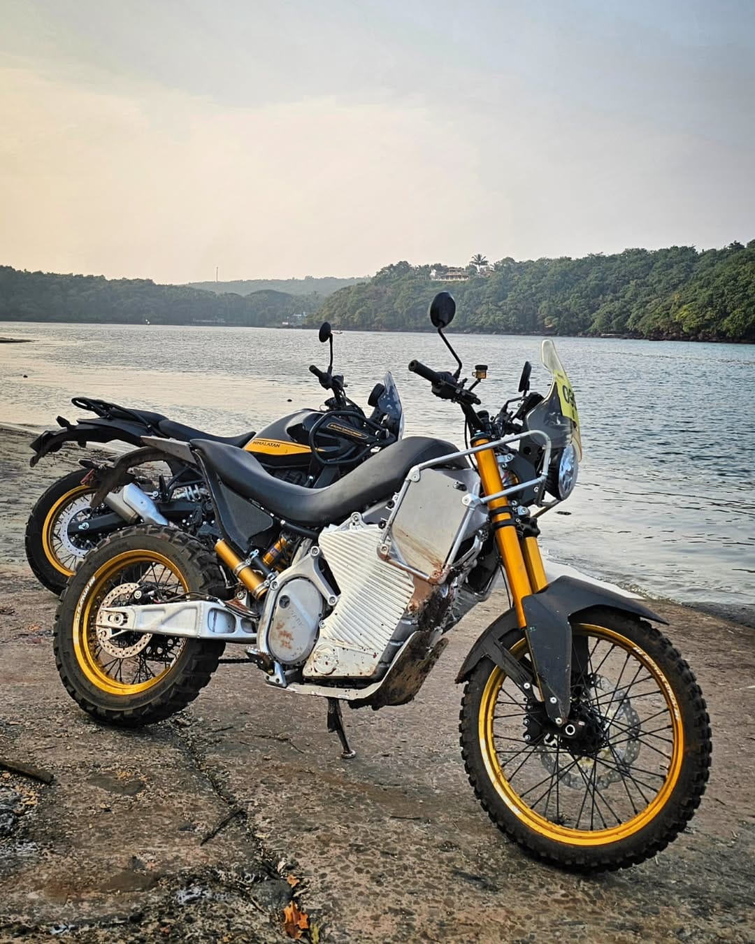 Near-Production Version Of Royal Enfield All-Electric E-Himalayan Spotted
